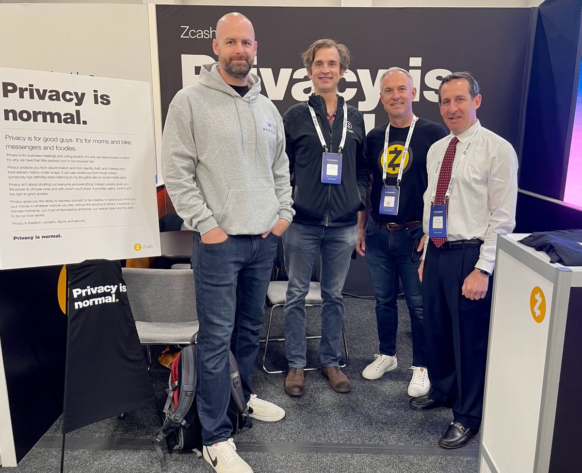 paulbrigner's tweet image. Privacy is normal at #Mainnet2022

#Zcash @twobitidiot @zooko @Gary_Weinstein_ @ElectricCoinCo @MessariCrypto