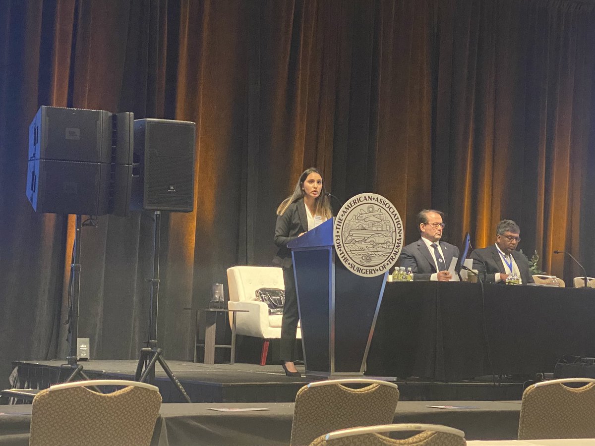 Proud of @realtalkmadhuri presenting her work done @WiscSurgeryand and presented at #AAST2022…lack of insurance really does put patients at risk of financial hardship after motor vehicle crash!