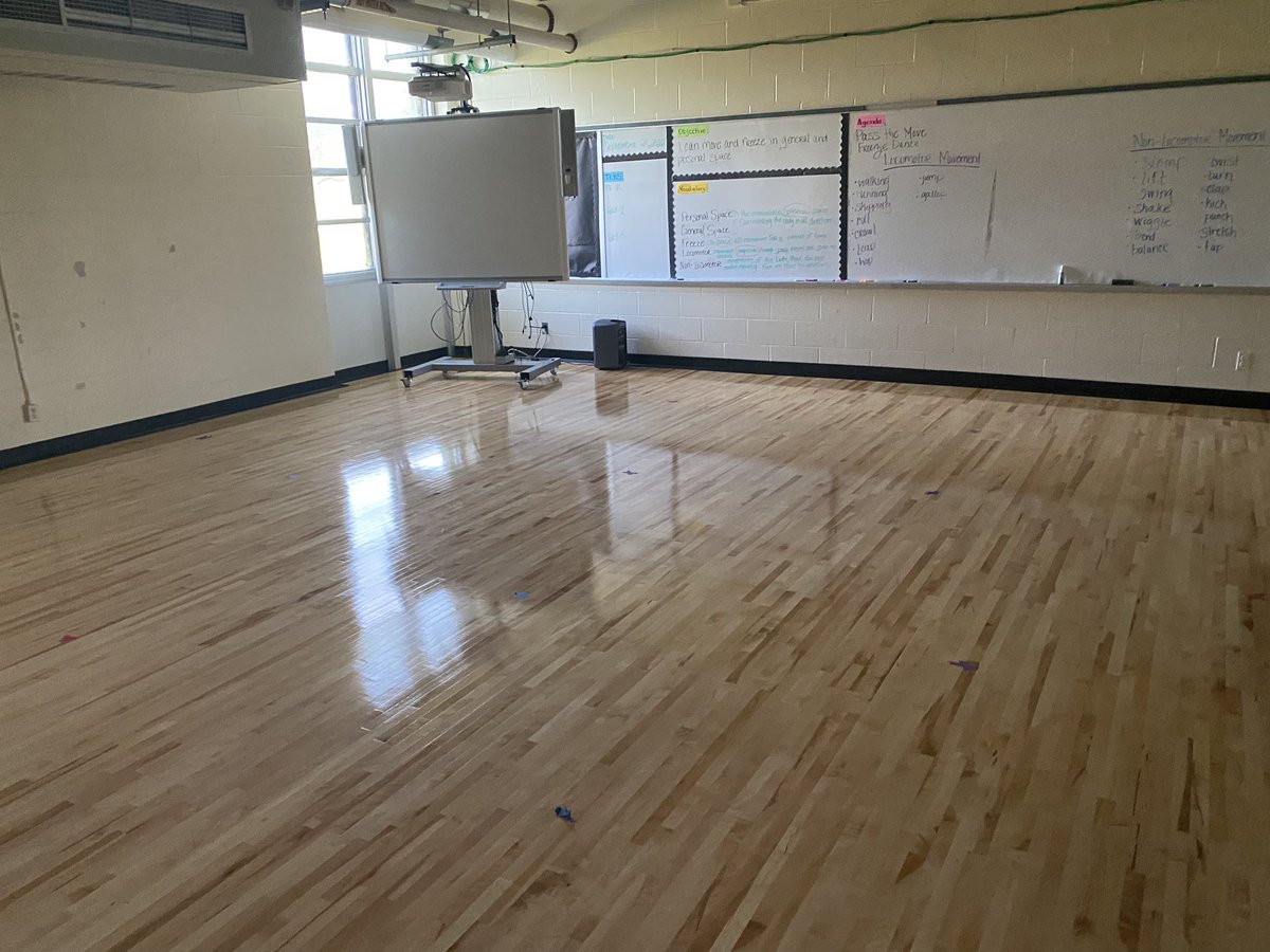 SK_HISD_Dance's tweet photo. Leaping into the weekend with so much joy! @WoodsonESHISD checking new floors and mirrors! Yay dance! @HISDFineArt @HoustonISD https://t.co/RLHZS6VpQf