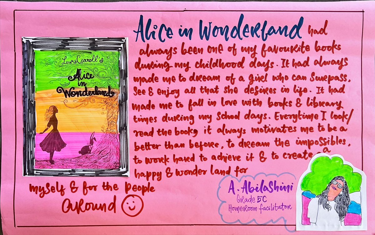 Literacy week <a href="/school/">@school</a> got me do this. A sharing of my favourite book and why, was a bliss as a teacher and how we could bring a good impact on learners in the basis of reading books. # #teacher #school #ibpyp #pyp #education #educator #literature #literacyday