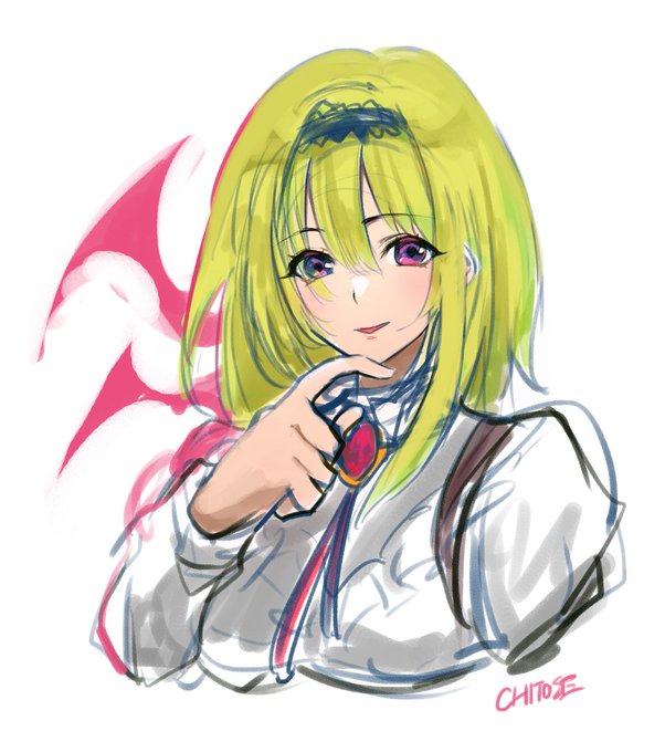 15分で描いてみた黒埼ちとせ。練習です🍷
#デレステ #デレマス #黒埼ちとせ #佐倉薫 