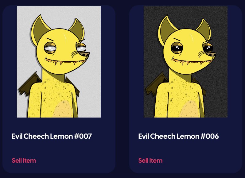 evilcheech's tweet image. To tease the airdrop for Evil Cheech Demons &amp;amp; Lemons holders next week, I’ll be including one Nekko D Akuma #005 (current @LoopExchange price: 15 LRC) with the purchase of any of the last 5 Lemon Evil Cheeches loopexchange.art/profile/0xc7c3… or on my website (link in bio)