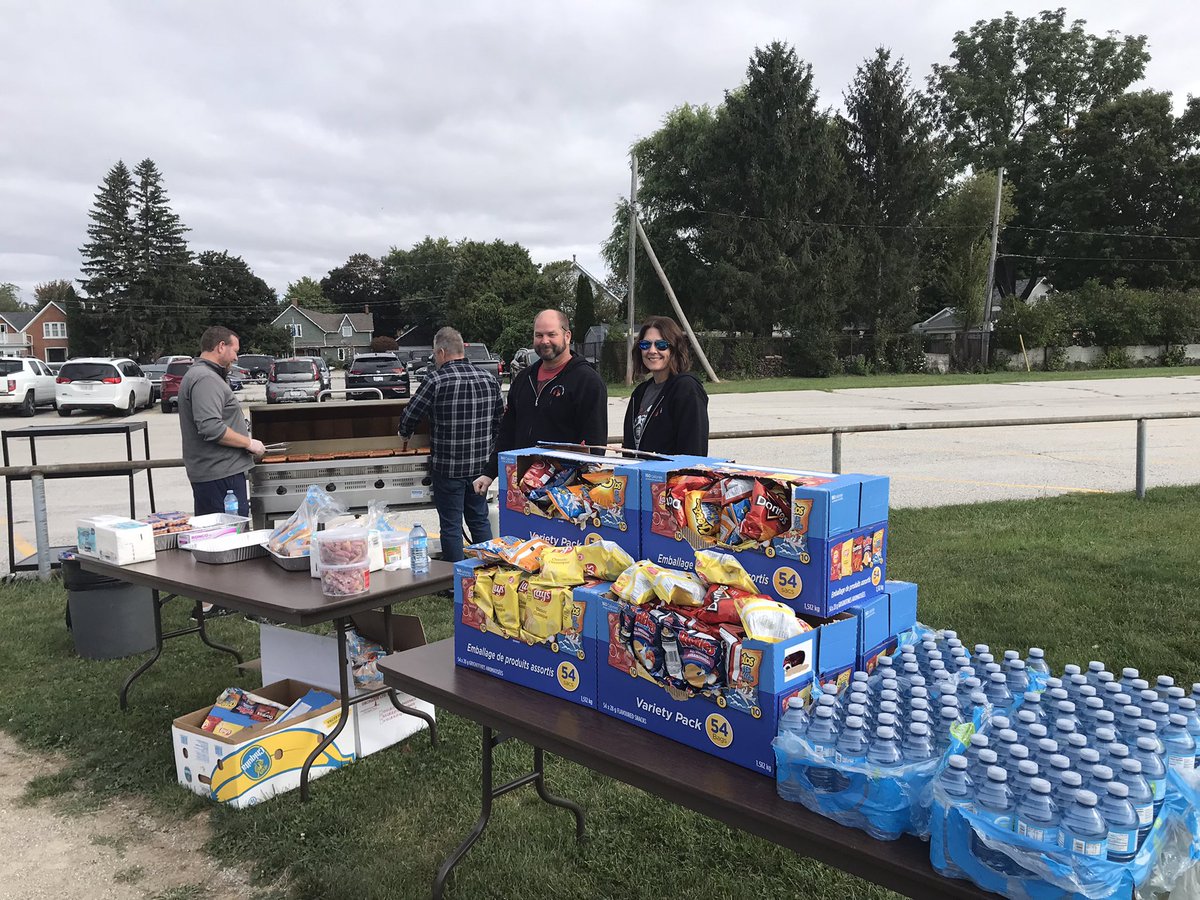 Hotdog feast for all Staff and Students!