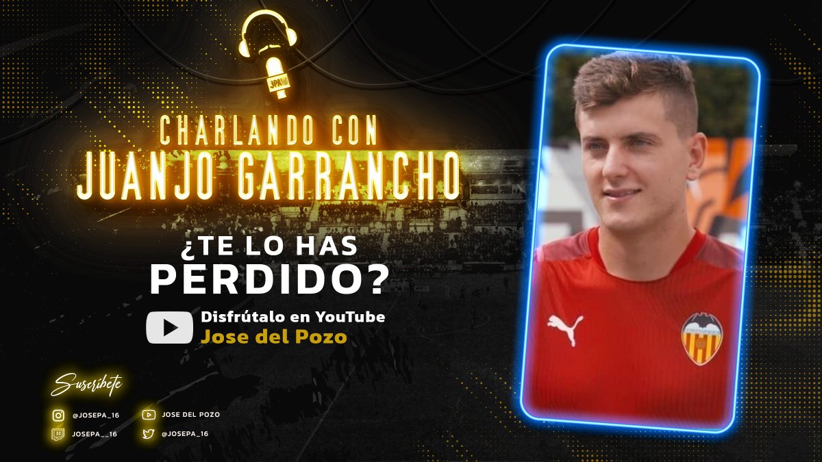✅📺 Disponible al completo el #CharlandoCon <a href="/jgarrantxo/">Juanjo Garrancho</a>, ex jugador del <a href="/CDBadajoz/">CD Badajoz</a>, en mi canal de <a href="/YouTubeEspanol/">YTPH</a> 🟥.

¡Revívela aquí! ⬇️
🔗 bit.ly/3SfrssI

📸 <a href="/valenciacf/">Valencia CF</a> 
#JPA16 | #STREAM