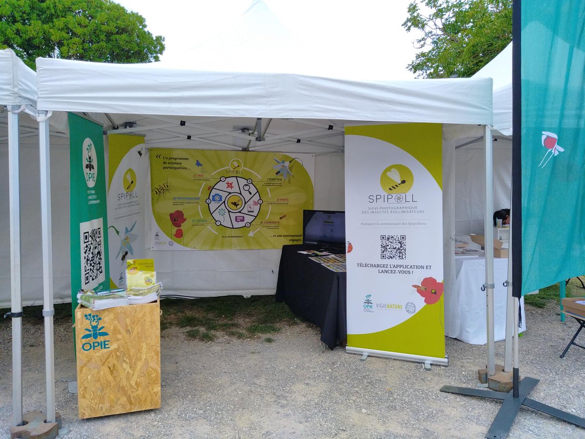 Opie_insectes's tweet photo. Nous sommes présents au @Festiwildnature ! Il va avoir lieu ce weekend à Saint-Croix (dans la Drôme). Au programme : une conférence de notre Directeur, Samuel Jolivet et des animations #Spipoll pour découvrir les pollinisateurs ! https://t.co/tjYoQQDDBG