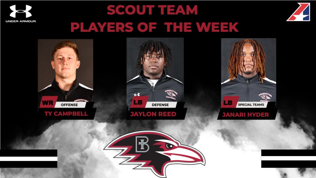 RavenFootballBC's tweet photo. Congratulations to our Scout Team Players of the Week! #UnleashGreatness https://t.co/uxbmKQUpEm