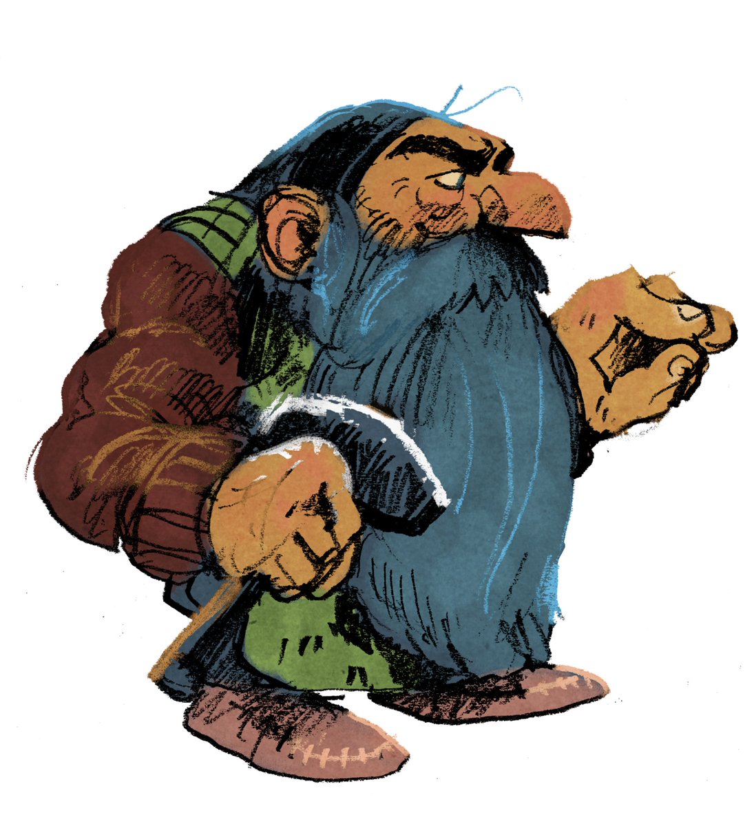 A thread of dwarves I have drawn, in no particular order: