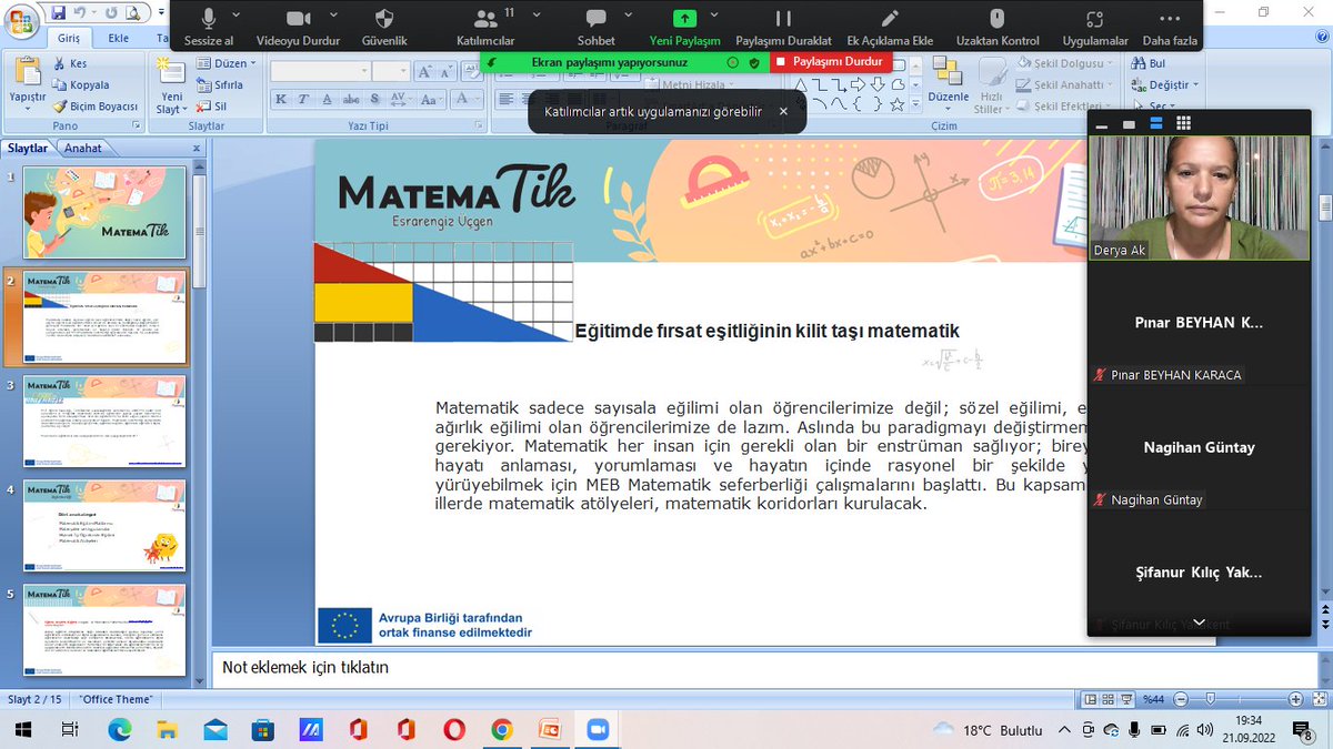 Bakanlığımızca matematik dersinin öğretimini günlük yaşam becerilerine uyarlayarak hem kolaylaştırmak hem de küçük yaştan itibaren sevmelerini sağlamak amacıyla MatemaTik Seferberliği başlatılmıştır. @muratagar60 @ademsimsek55 @OrhanDEER1 @Coskunturan05 @KadirBo02112731