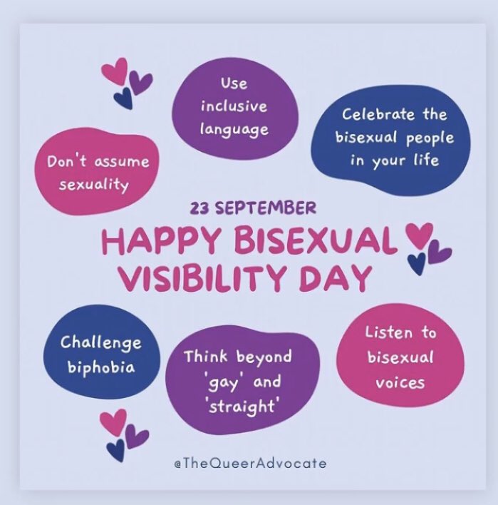 RunningAmach's tweet photo. Hereβs to all our bi beauties, family, friends and allies
πππππππππ
#wearehere
#bisexual #bi #nonbinary #biawareness #bivisability #bisexuality #lgbt #lgbtqia #nonbinary #queer #transisbeautiful #intersex #asexual #genderqueer #loveislove #queer @lgbtireland @biireland https://t.co/XqAjKQypBg
