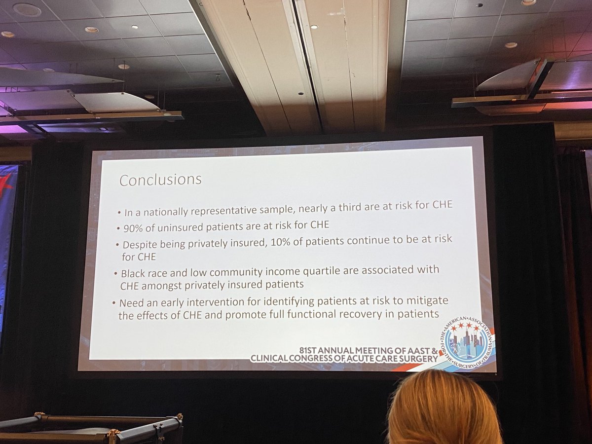 Massive risk of catastrophic health expenditure after MVC! Yikes! 

Outstanding paper by the ⁦Univ of WI-Madison group. 

#AAST2022