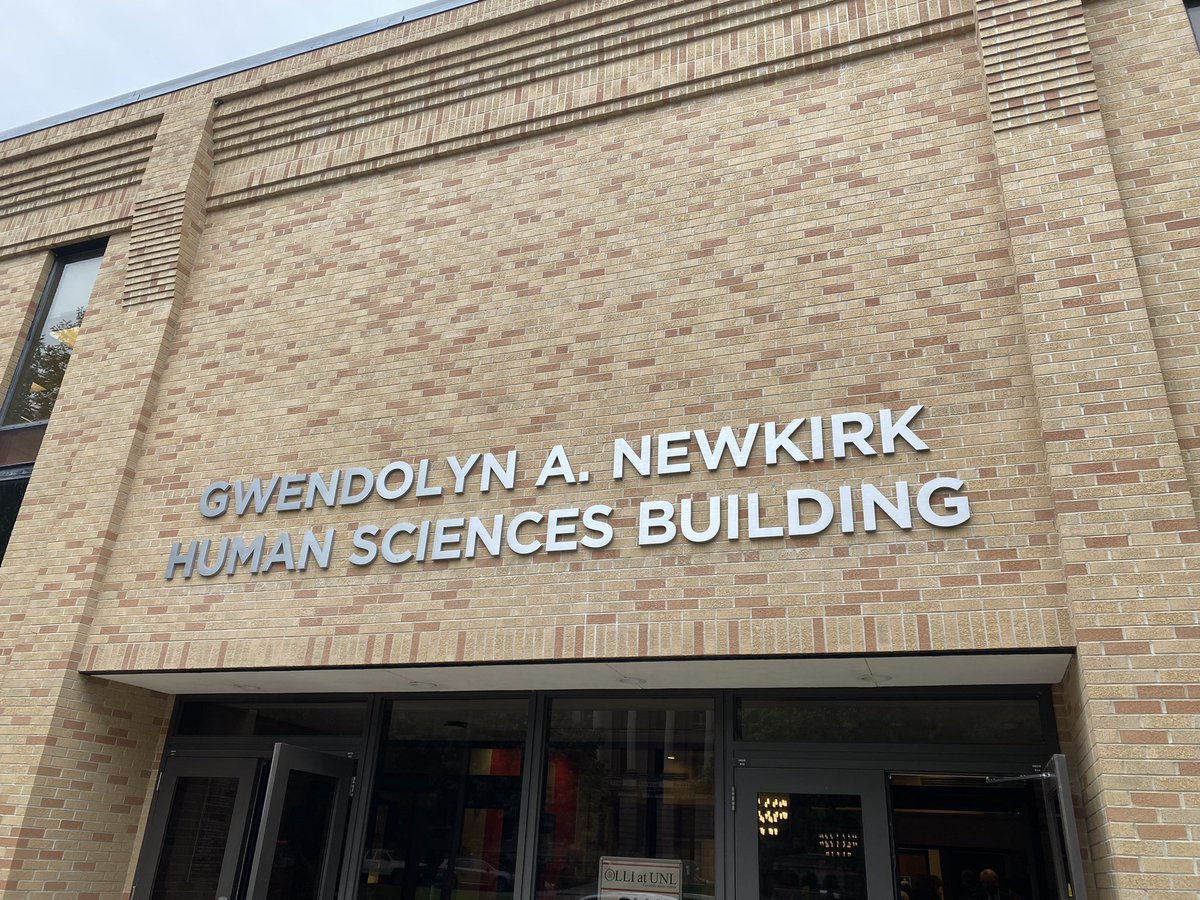 UNL_CEHS's tweet photo. Thank you to all those joining us this morning for the Gwendolyn A. Newkirk Human Sciences Building renaming celebration! #UNL #UNLCEHS https://t.co/g0pFPC17Og
