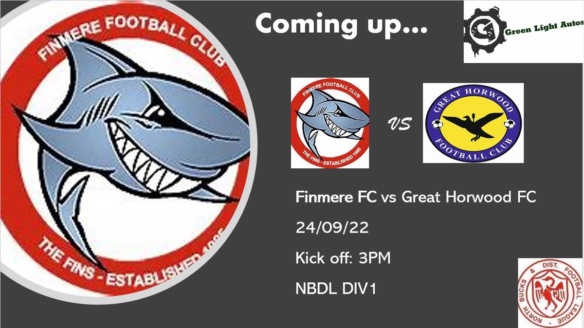 The Fins are back in action in the league again, hosting Great Horwood FC.

An opportunity to make it 3 wins from 3, can the hot streak continue?…

#mightyfins