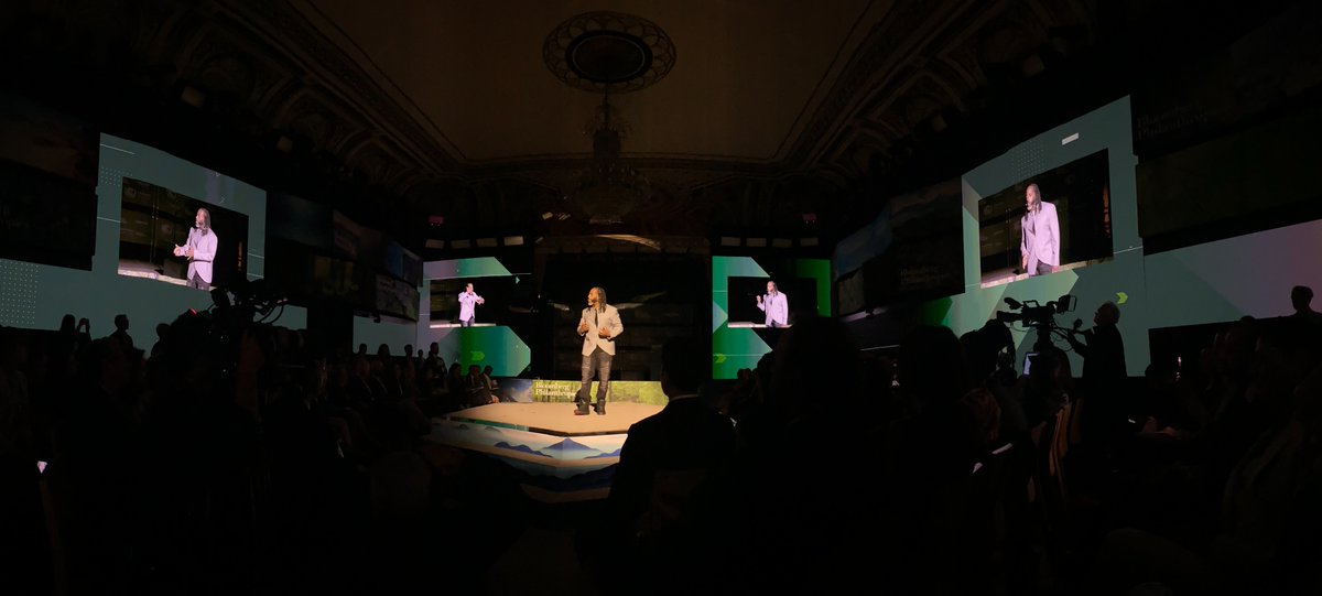 sekouandrews's tweet photo. I’m delivering the opening poem for a Bloomberg / U.N. event on climate change in a NY room full of financial titans, all dedicated to reversing net carbon and saving the world (literally)? Yeah, that’s gonna be a ripple effect I’m proud to be a part of!
#R2Z https://t.co/vMeRsmUwIh