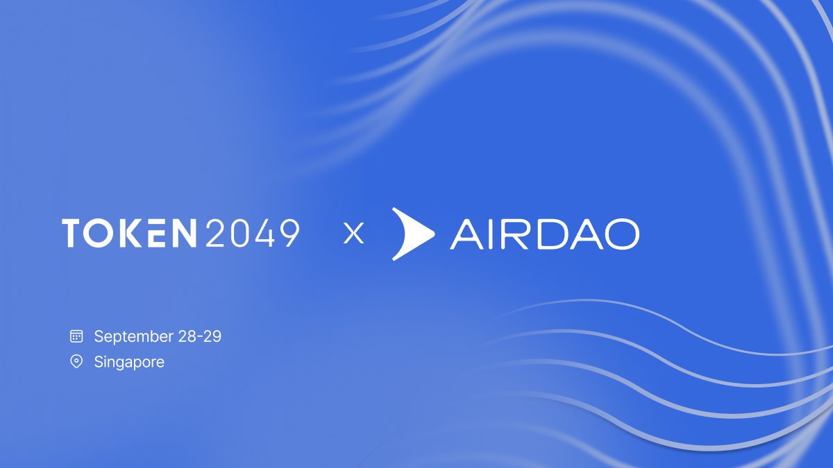 We are attending the biggest #web3 event this year.

Meet <a href="/langmei_eth/">langmei.eth</a> at #TOKEN2049 and learn more about making DeFi accessible to all with #AirDAO