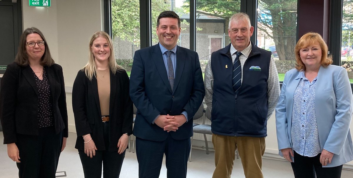 Thanks <a href="/jamiehepburn/">Jamie Hepburn MSP</a> and <a href="/EmmaHarperMSP/">Thick As Mince</a> for the positive meeting at the great <a href="/DandGCollege/">DandGCollege</a> Stranraer Campus today. Discussed skills, education, training and promoting career opportunities in the agricultural sector. <a href="/NFUStweets/">NFU Scotland</a>