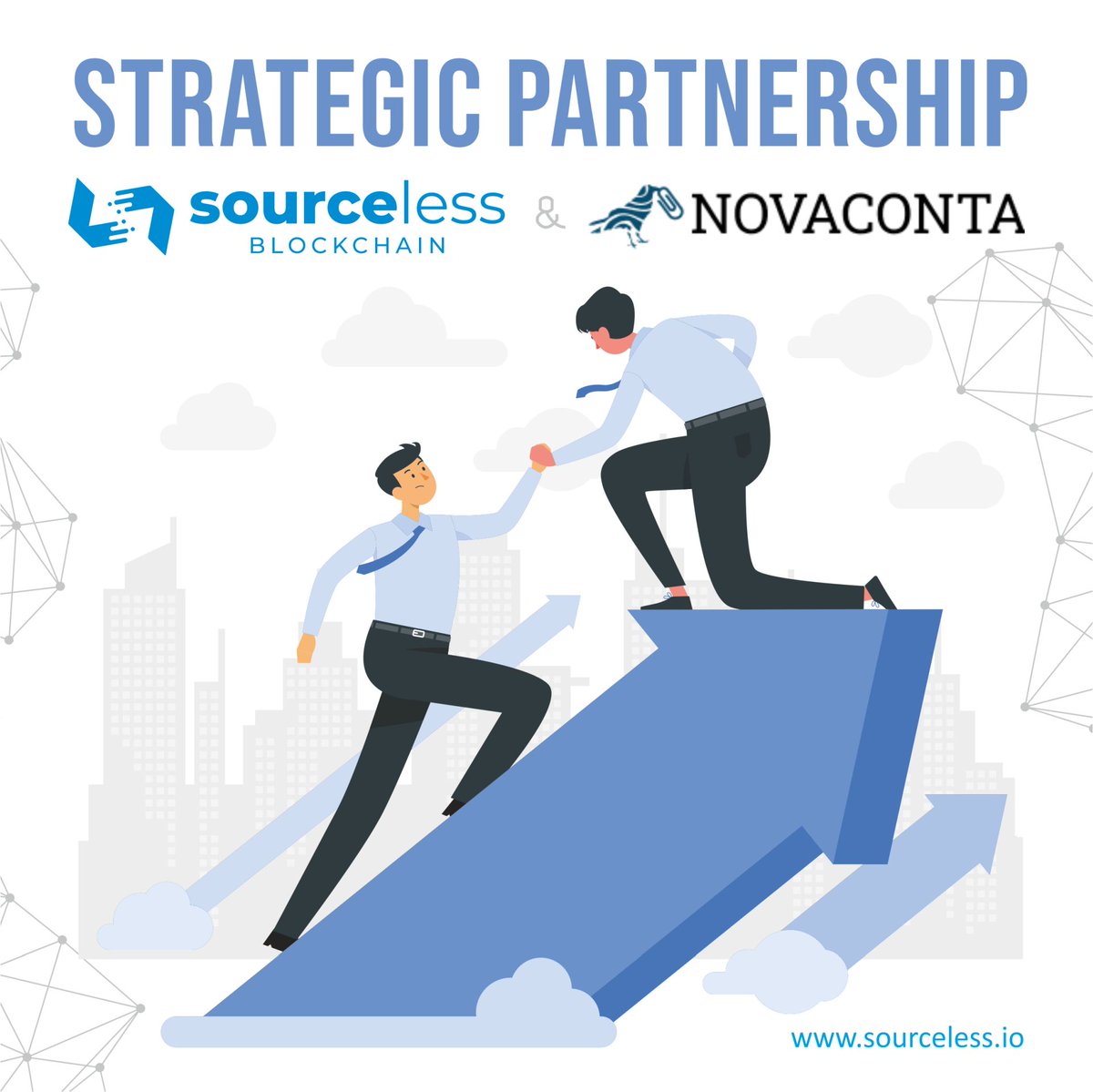 SourcelessB's tweet photo. Sourceless creates a strategic partnership with Novaconta

The team behind https://t.co/aPk8qL5xGl is made up of young entrepreneurs with diverse backgrounds in software, consulting and online commerce.

Read the whole announcement:
https://t.co/e2tklkubvo https://t.co/pqysKt4yLa