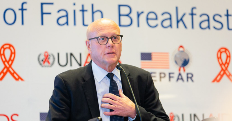 UNAIDS's tweet photo. Almost half of the 1.7 million children living with HIV around the world did not have access to life-saving treatment in 2021.

At #UNGA, communities of faith united with health leaders to reach all children affected by HIV.