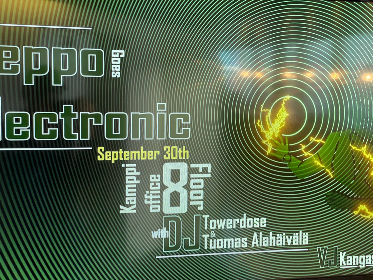 Next up: Gofore internal electronic music party. These are super awesome 🎉

Excitedly prepping music for it, gonna be a good one! I'll post pics afterwards 👍