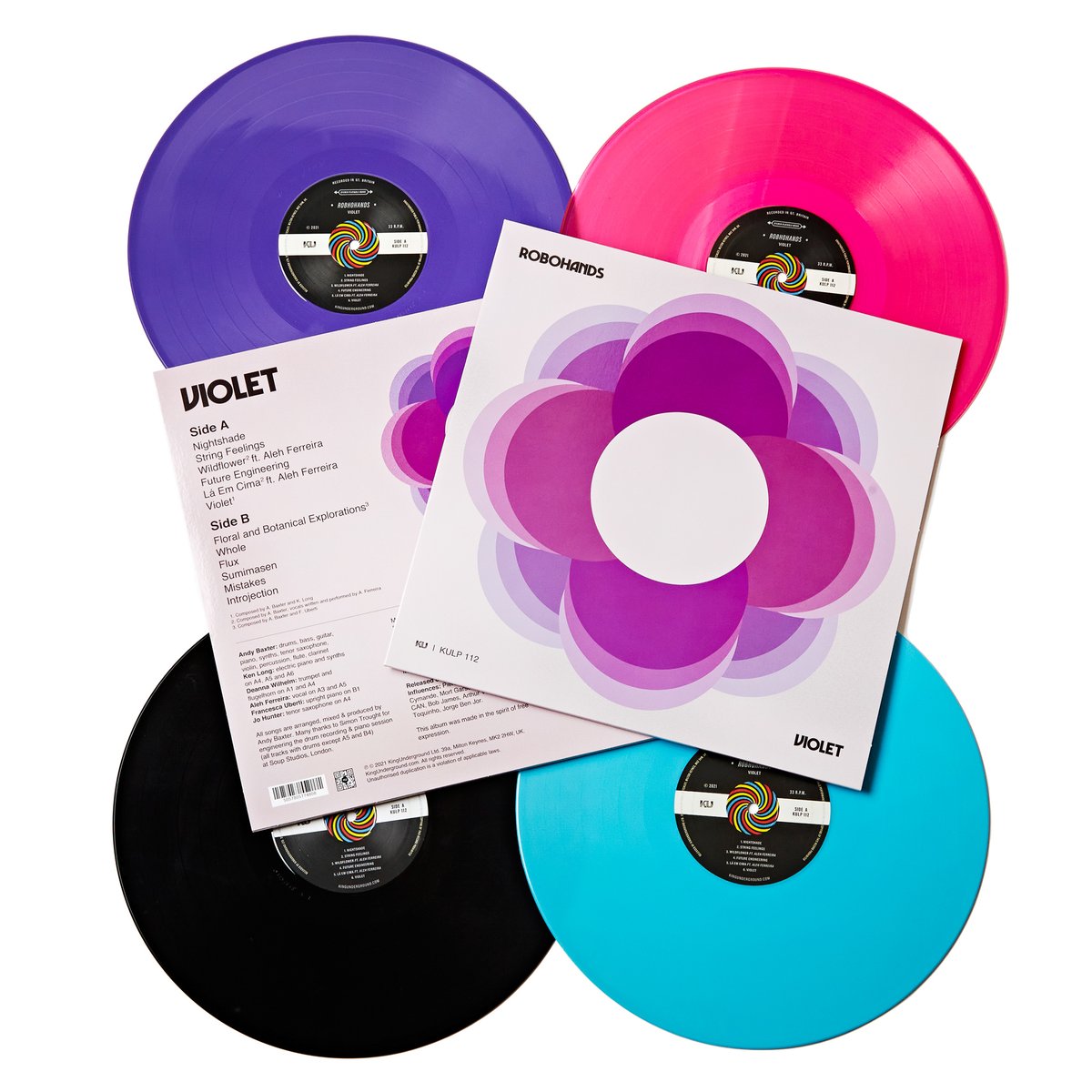 Robohands – Violet, UK 2022 KingUnderground Records – KULP 112 Vinyl LP Robohands – Violet, UK 2022 KingUnderground Records – KULP 112 Vinyl LP