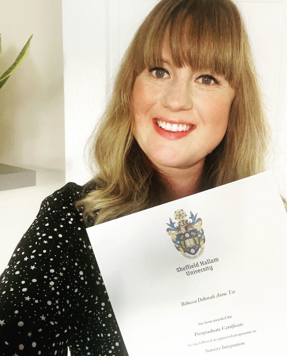 ElftOt's tweet photo. Congratulations to Becca in Services for People who have a Learning Disability for passing her Module 3 and becoming a qualified Sensory Integration Practitioner! 🧠👩‍🎓📚 https://t.co/WExFWZGyt1