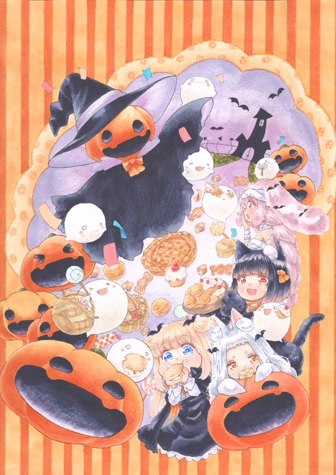 #作品を見てくれてありがとうオレンジイエローカラーで揃えてみました創作も二次創作も見てくれて、いつもありがとうございます 