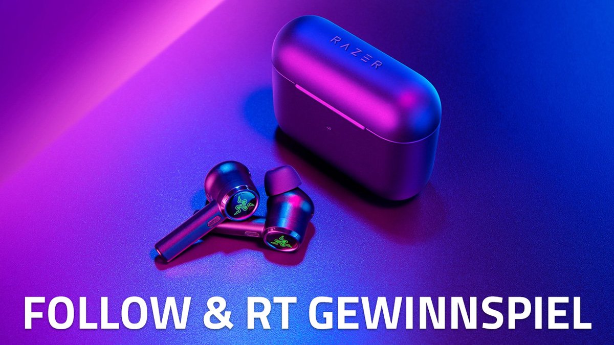 Wir verlosen unsere legendären Razer Hammerhead True Wireless.💚🐍 #Giveaway

So machst du mit:
1. <a href="/RazerGermany/">R Λ Z Ξ R 🇩🇪</a> folgen ✅
2. Retweeten 🔁
3. Einen Freund markieren (oﾟvﾟ)ノ

Viel Glück!
Das #Gewinnspiel endet in 7 Tagen. (12.10.22)

#Razer