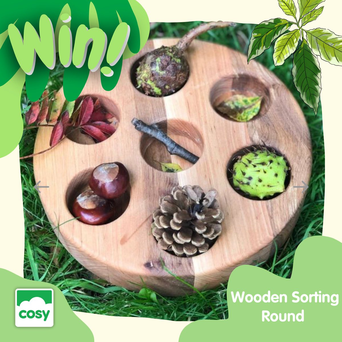 Thank Cosy it’s Friday!

For our Friday giveaway, this week you could be in with a chance of winning a wooden sorting round. 

You need to…
🌈 Follow
🌈 RT
🌈 Tag some friends 

Giveaway closes at 11:59pm Sunday. Open to U.K. only. 

Good luck!

#TCIFriday