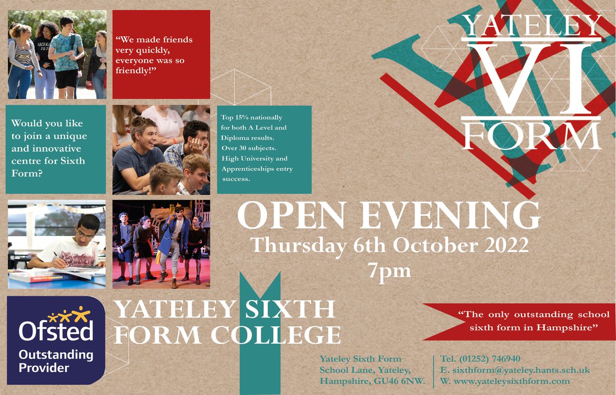YateleySchool6thForm tweet media