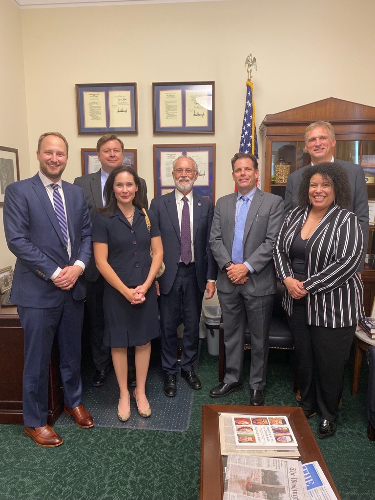 AEMAdvocacy's tweet photo. We appreciate @RepNewhouse for talking with us about how Congress must work to address our nation’s workforce challenges, alleviate our supply chain, and deliver tariff relief to help support Washington’s 24,400 equipment manufacturing jobs for decades to come. #AEMFlyIn https://t.co/54kZsRZINH