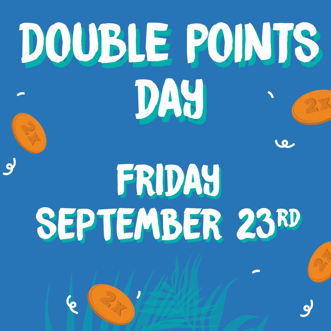 🎊It's Double Points Day at Mahana Fresh🎊

Stop by and earn double the points for Mahana Fresh Rewards members. Not a Member? Download the Mahana Fresh app and complete your profile to start earning rewards.