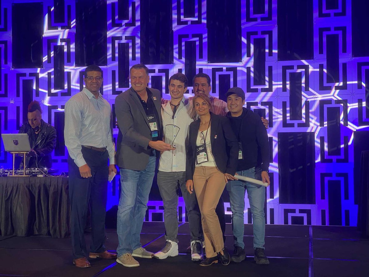 Horizon3ai's tweet image. A huge #congratulations to our Horizon3ai team at the Fall #MES in LV! Of 60+ peers, we were nominated Top 4 for the XCellence in Boardroom Presentation &amp;amp; XCellence in Solution Pavilion ​Strategy categories, &amp;amp; also #won the XCellence in Solutions Track ​Presentation​!