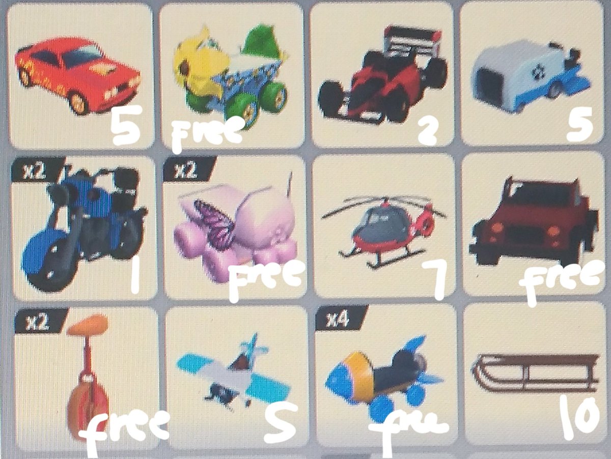 wcneyyy's tweet photo. Wts lfb adopt me vehicles ! 

➰ Paubos sale
➰ mop : gcash only
➰  Prices on the picture
➰ Higher price - Older vehicle
      Free - those marked 'free' can only get together with your picks

💌 dm/reply if interested ! https://t.co/uRy60hLcWZ
