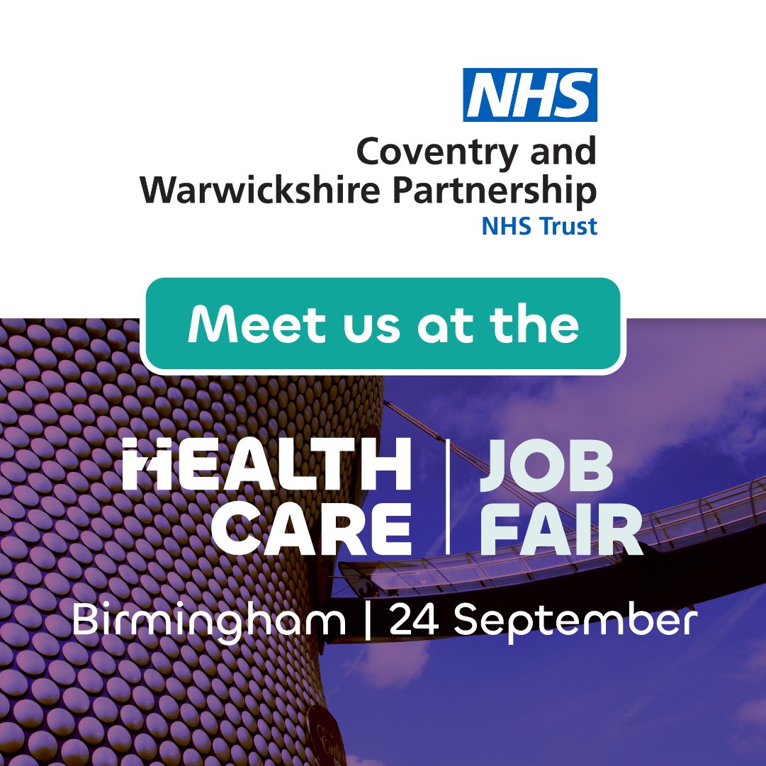 We’re excited to be attending the Health Care Job Fair at <a href="/thenec/">The NEC</a> in Birmingham this Saturday between 10am-4pm. Come and say hello at Stand 19 and hear about our exciting careers for nurses, allied health professionals and more! #NHSJobs #hiring <a href="/HcJobFair/">Healthcare Job Fair</a> bit.ly/3StxuW2