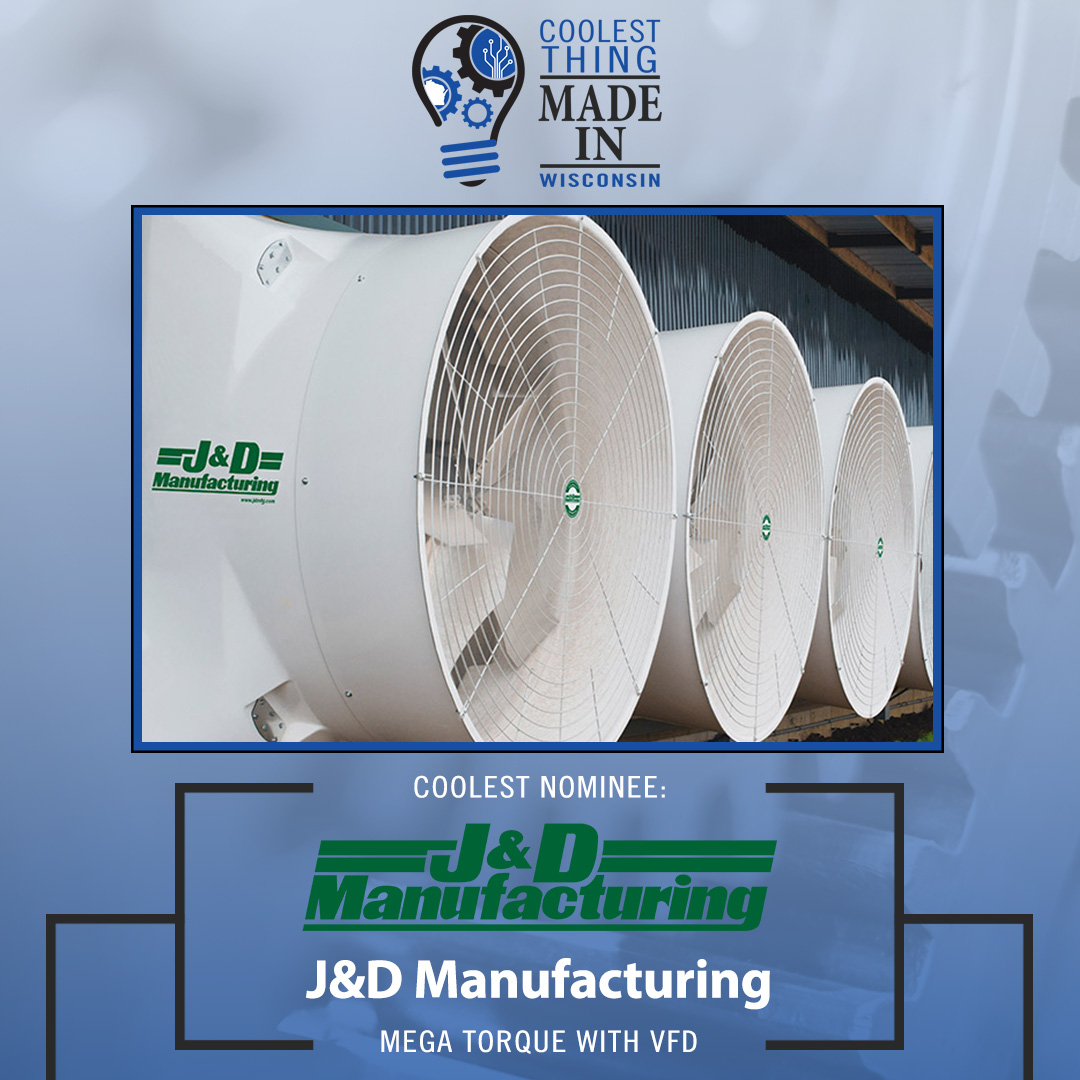 Congratulations to <a href="/jdmfgmktg/">J&D Manufacturing</a>’s Mega Torque with VFD from Eau Claire for being nominated as the Coolest Thing Made in Wisconsin! #MadeinWis

Vote once a day for your favorite product at madeinwis.com ✅