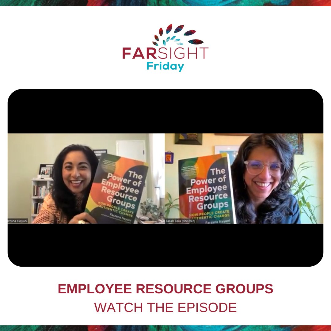 gofarsight's tweet photo. Our #FARSIGHTFRIDAY episode from last week with @farzananayani on Employee Resource Groups (ERGs) is now live! Watch Now: https://t.co/CcClcAvmR6
#ERGPower #ThePowerOfERGs #ERGs #EmployeeResourceGroups #HumaneResources #Leadership #InclusiveAtWork https://t.co/a8LknTYnct