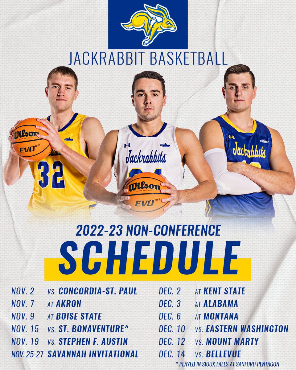 🗓👀

More on our 2022-23 schedule that dropped today! #GoJacks 🐰

👇
gojacks.com/news/2022/9/23…