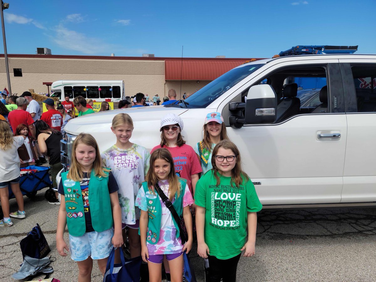 Simpson Girl Scouts at Arnold Days last weekend.