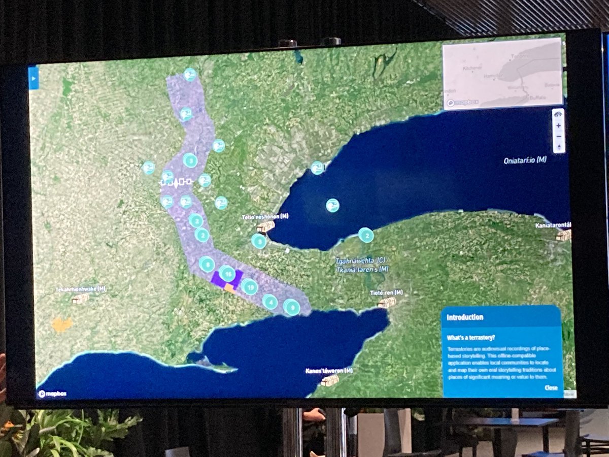 And got to witness the amazing mapping app <a href="/TerrastoriesApp/">Terrastories</a> which is helping indigenous communities map their resources, ancestral land, and more.

The data can stay in their hands or be shared. Data sovereignty is the name of the game. 

#UnfinishedLive