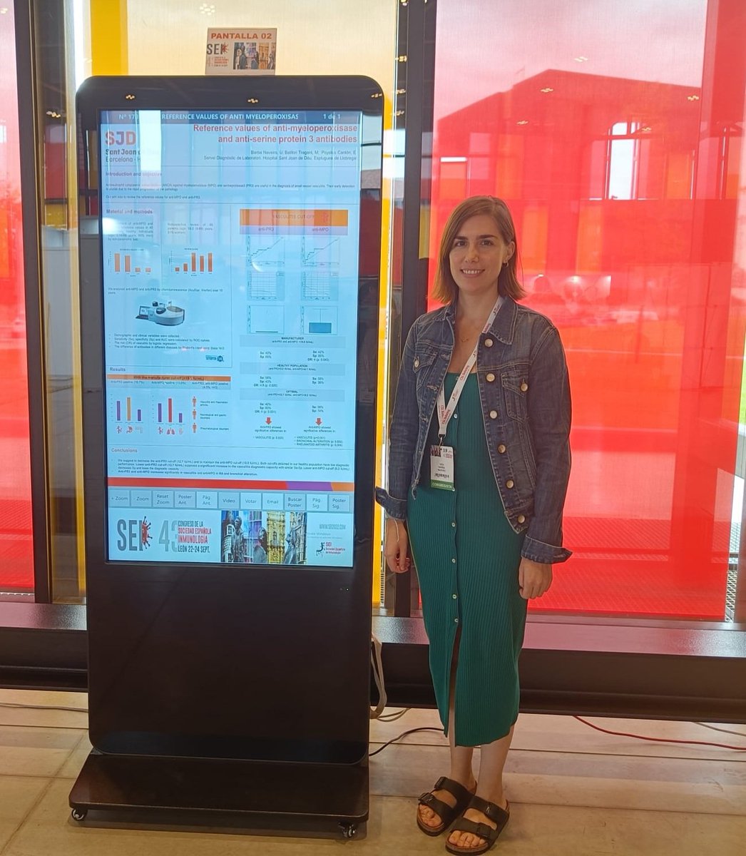 SJDLaboratori's tweet photo. @SEinmunologia @GrupoJovenSEI @SinaiImmunol @EFIS_Immunology @y_efis @InmunoHUMV Uxía Barba y Elisabet Poyatos participan en #SEI2022 #León. Aprendiendo y compartiendo experiencia en #inmunologia . https://t.co/JYSJef194U