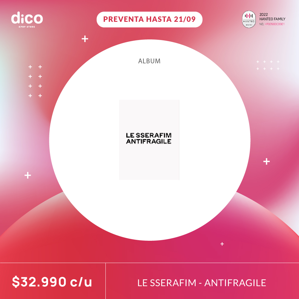 dico_store's tweet photo. Aún disponible unidades en pre-venta limitada de #LESSERAFIM  - "ANTIFRAGILE" 💕 en ambos formatos!
 
¡Conoce los detalles en nuestra web!

Pídelo en: https://t.co/QAZJ1CYsaf

#ANTIFRAGILE #lesserafim交換  #Kpop #tiendadekpop https://t.co/UA4AzmeHvz
