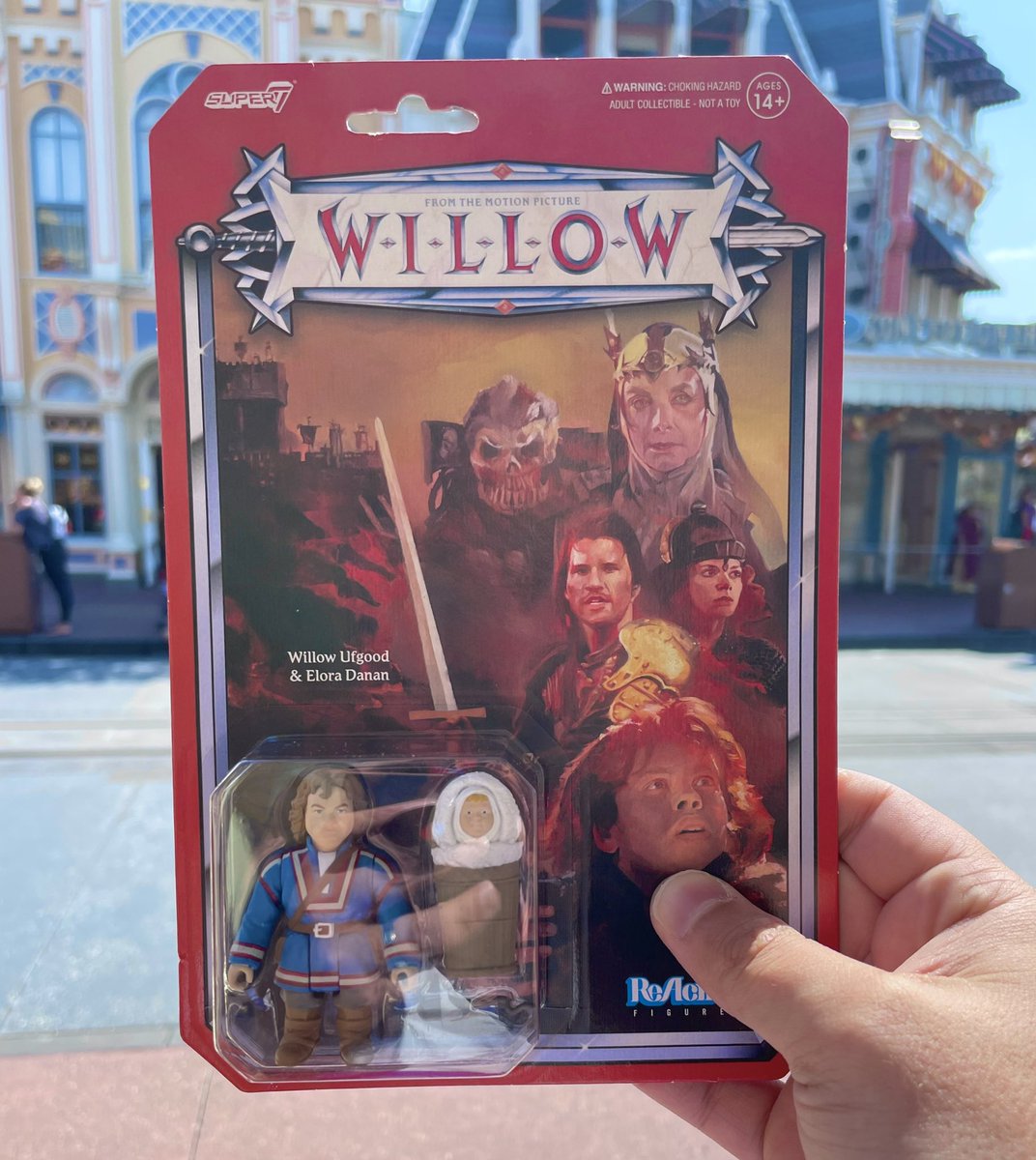 VeebsToys's tweet photo. It took until my last day at #WaltDisneyWorld but I found the @super7store #ReAction #Willow figure! I am so happy, so now itโs time to play a little #whereswillow around the #MagicKingdom!
#DisneyWorld50 #super7 #fwoosh #thefwoosh https://t.co/SxqT9cdov7