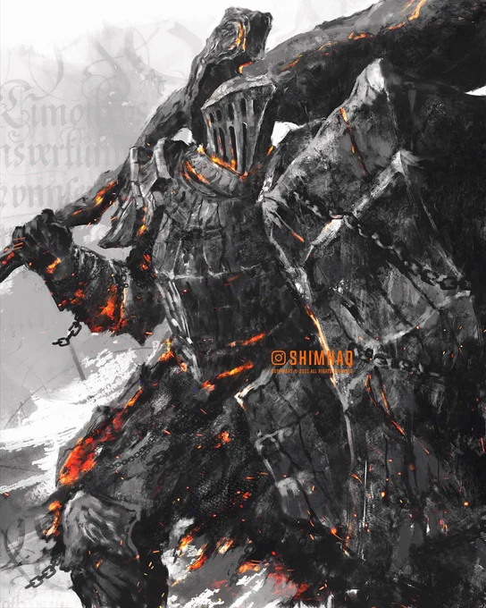Happy Dark Souls Anniversary! Some pieces from Soulstober over the years  