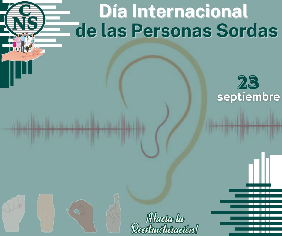 CNS_Bolivia's tweet photo. #HaciaLaReestructuración
#DíaInternacionalDeLasPersonasSordas.
En este día se busca relevar el apoyo y protección de la identidad lingüística y la diversidad cultural de todas personas Sordas. 
#Vacúnate https://t.co/hojviGjBnE