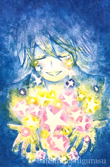 #作品を見てくれてありがとう感謝の気持ちを込めた絵たちを。こんな私の絵でも見てくださったり好きだと言ってくださる優しい方々がいてくださるの感謝だなぁ思ったので…この優しいタグに感謝の気持ちを込めて。ありがとうございます。 