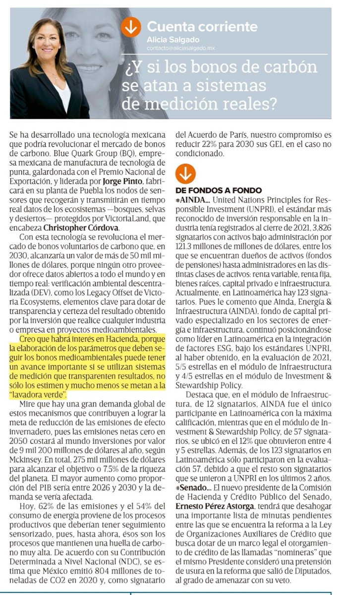 time4victoria's tweet photo. @allizesalgado habla del #LegacyOffset de Victoria Ecosystems que ofrece transparencia y medición en tiempo real a los inversionistas de #bonosdecarbono con su metodología #DEV. @timeforvictoria de @_MrCordova revoluciona un mercado que ascenderá a 50 mil mdd en 2030.
@Excelsior https://t.co/vIHbh9bnXs