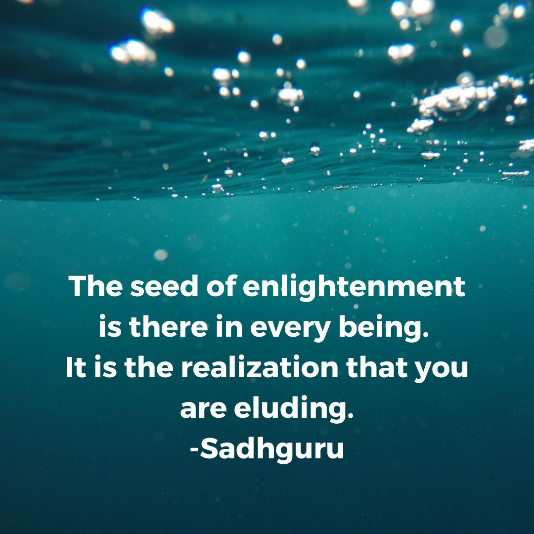 Siva_Peruman's tweet photo. Why settle for lesser pleasures when we are capable of experiencing the Ultimate Bliss! Let's remind ourselves on Sadhguru Enlightenment Day that #inistheonlywayout https://t.co/GrQGVoXrWg