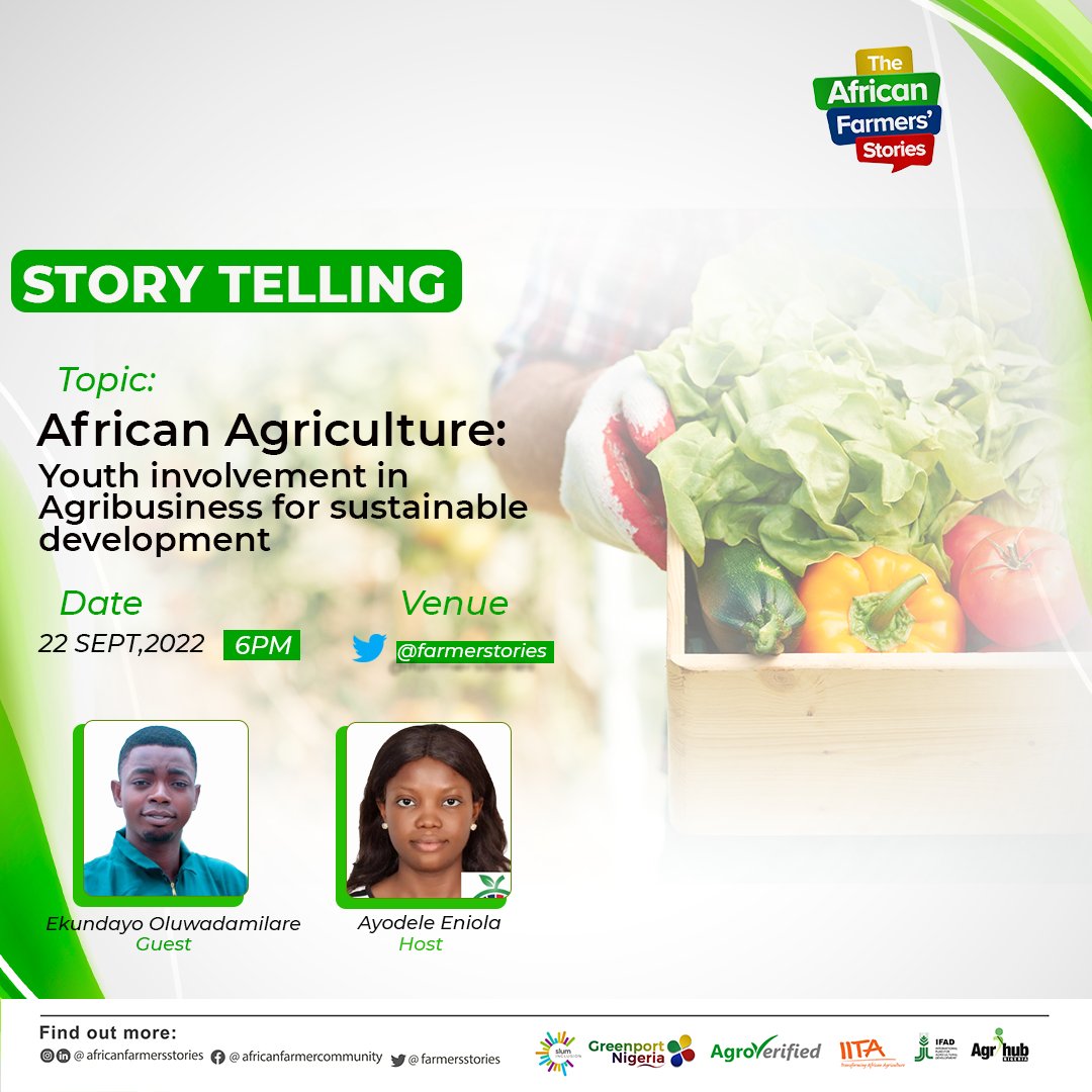 EniolaMhie's tweet photo. You might be wondering what youths can do in agriculture.
Well we had the pleasure of EKUNDAYO Oluwadamilare PMP® sharing his journey and insight. In our storytelling series, he shared not just his challenges, but how rewarding agriculture can be regardless of the niche. https://t.co/lL0Am5Mexz