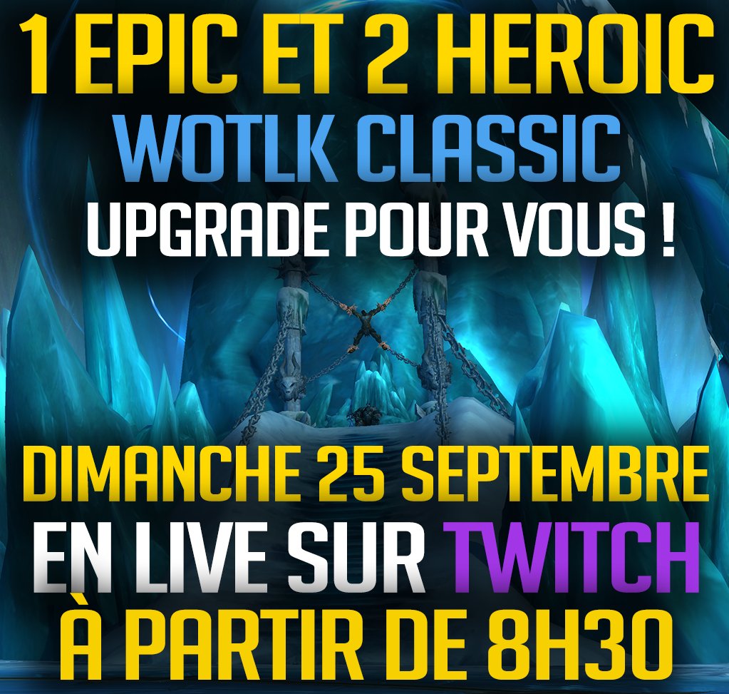 BigBad_Hater's tweet photo. ❄️🎁Ce Dimanche à partir de 8h30 (du matin OMG), j'ai la chance de pouvoir vous faire gagner 3 SESAMES pour  #WotLKClassic ! 🎁❄️

RT/FOLLOW/LIKE, comme pour la dernière fois ne vous donnera pas plus de chance de gagner MAIS vous ferez un heureux (moi)

à dimanche! #WoW_Partner https://t.co/wxnwJltf92