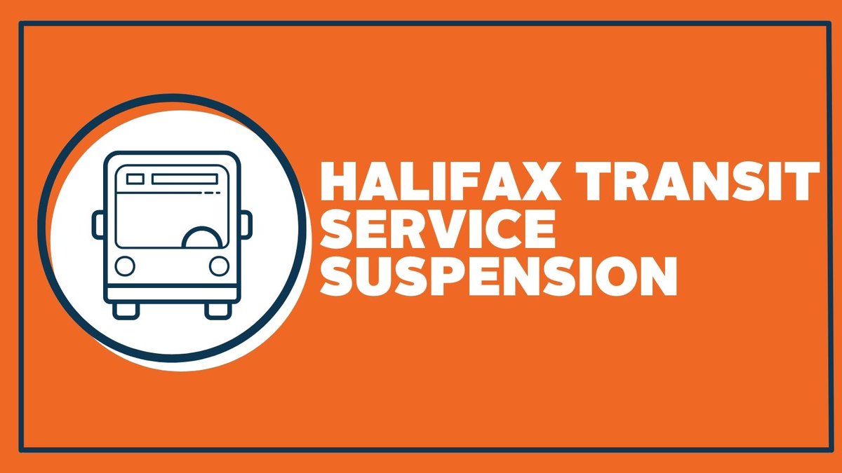 🧵1/3 #hfxtransit bus, Access-A-Bus and ferry service will be suspended as of 8:30 p.m. today, Friday, September 23. Any buses in service at 8:30 p.m. will complete their trips. #HurricaneFiona #NSStorm