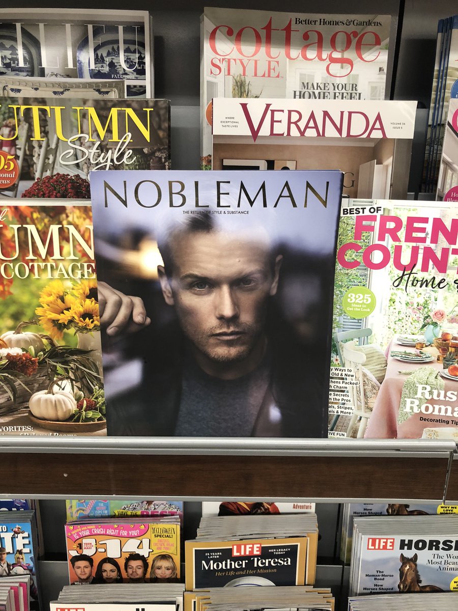 jeffconway's tweet photo. I walk into the grocery store this week and who’s staring back at me? None other than @SamHeughan!

Looking good, my friend! You made my stroll towards the eggs aisle far more pleasant… https://t.co/pgpiXkeW1g